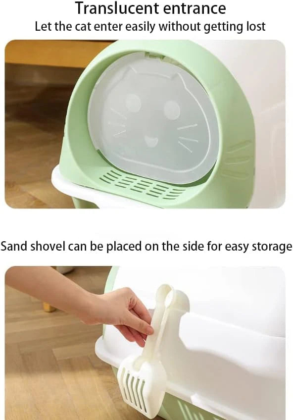 Enclosed Cat Litter Box